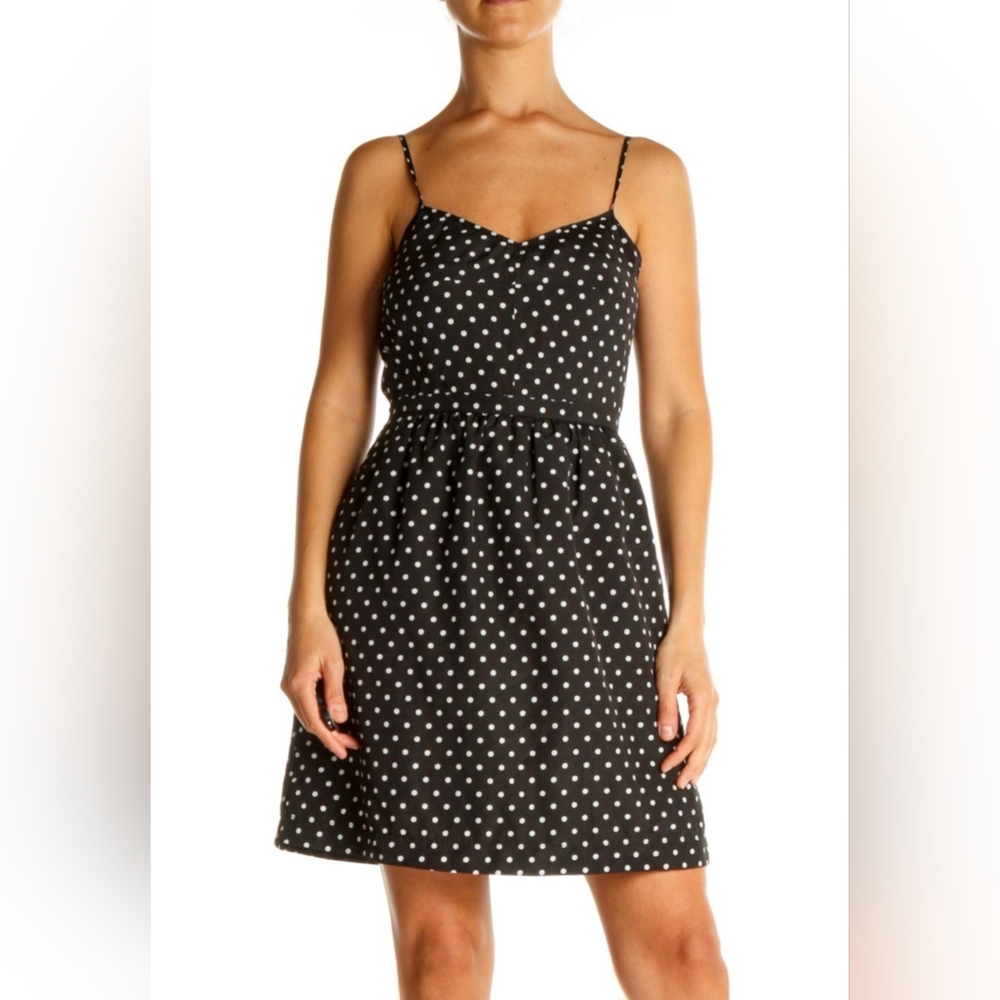 J Crew Polka Dot Cami Retro Slip Dress Boho‎ Size 00